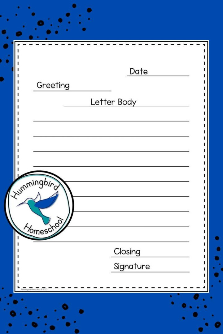 Writing A Friendly Letter: Format & Guide for Teaching Kids